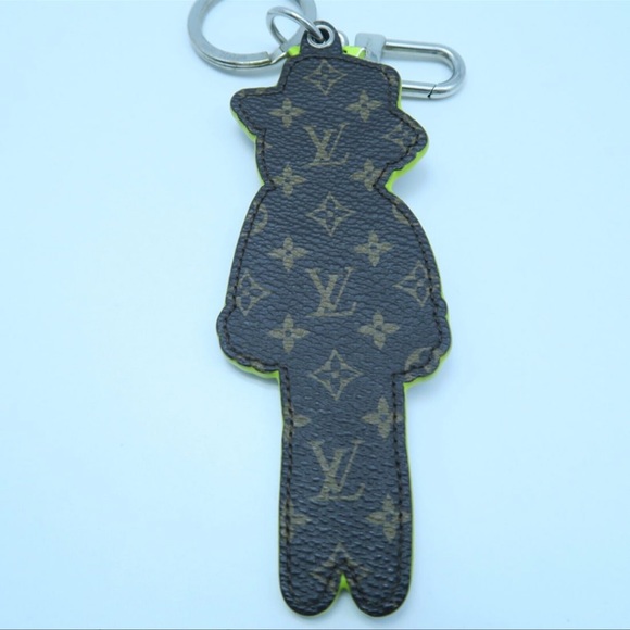 LOUIS VUITTON SHW Bag Charm Keychain Accessories MP2922 Yellow Brown Scarecrow - Picture 2 of 16